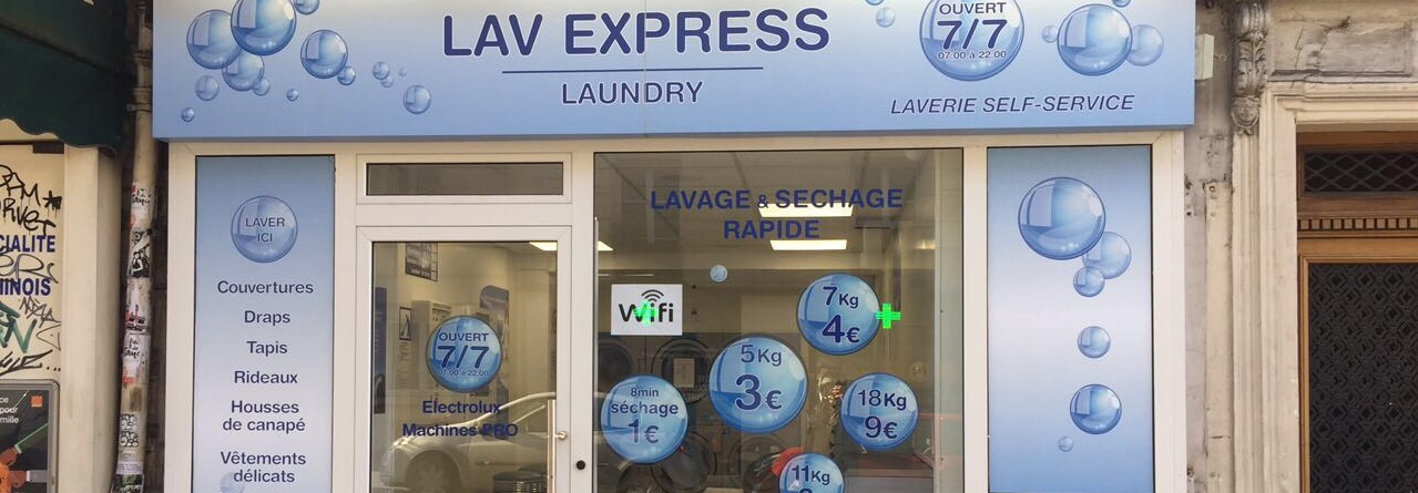 Lav Express, Laveries automatiques sur Paris, Saint-Denis et Marseille